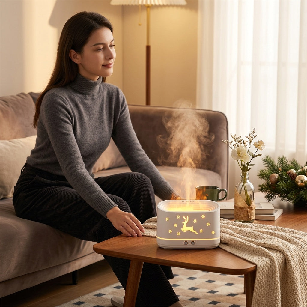 Elk Flame Humidifier Lamp