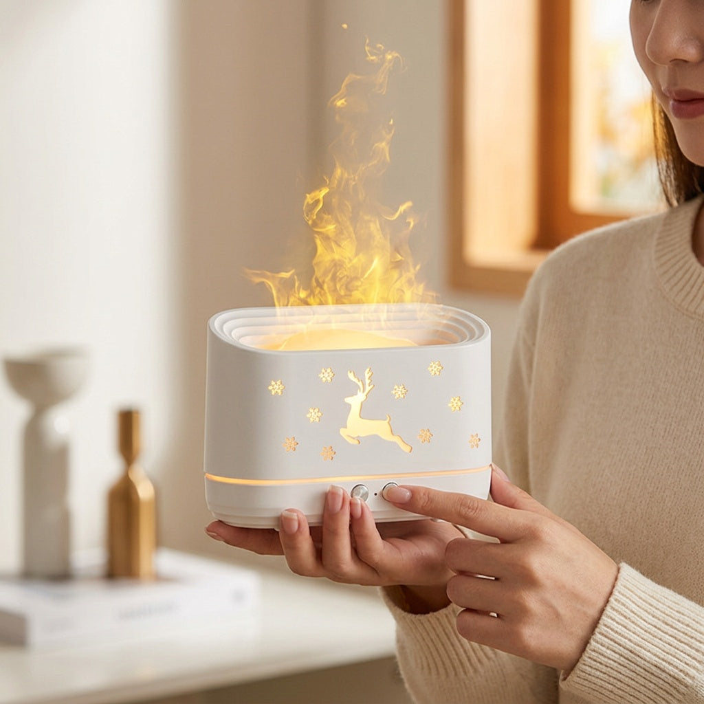 Elk Flame Humidifier Lamp