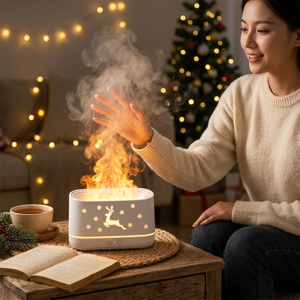 Elk Flame Humidifier Lamp