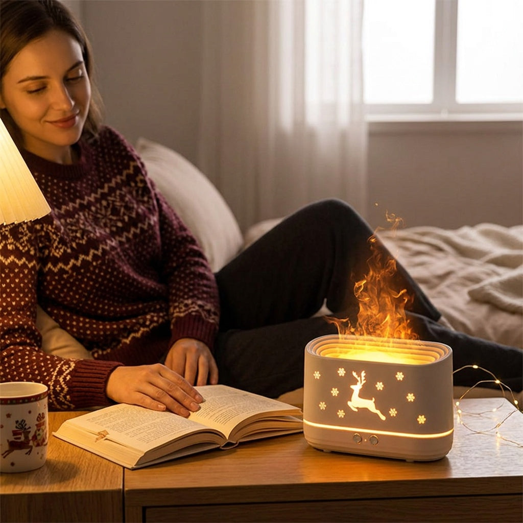 Elk Flame Humidifier Lamp